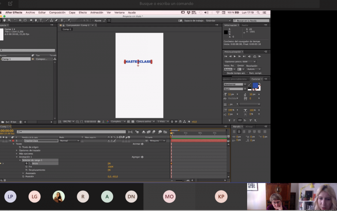 Masterclass Animación